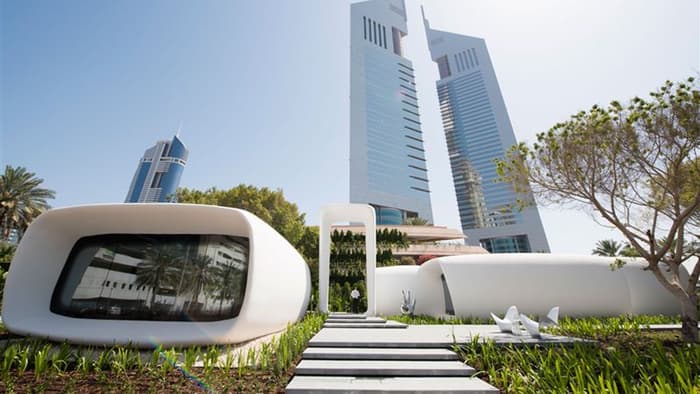 نخستین ساختمان ساخته شده با چاپگر سه بعدی دنیا در دبی