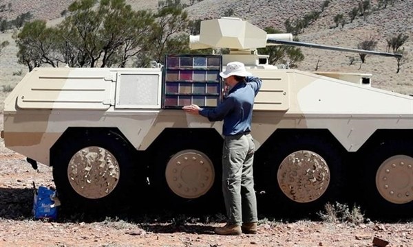 استتار تانک‌های نظامی با مواد پلیمری